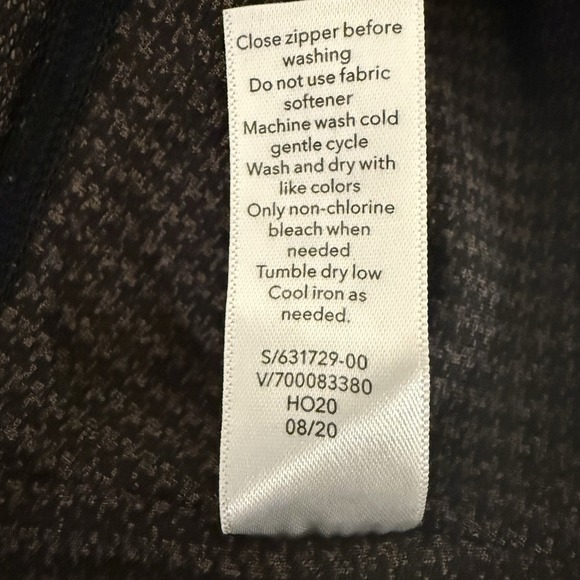 Athleta Delancey Houndstooth Tight Womens Medium Black Coffee Brown 631729 - Picture 6 of 6